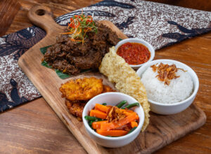 Rendang Package in Seminyak, Beef Rendang Set Menu